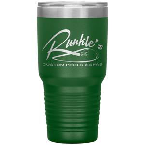 Runkle's Custom Pools & Spas, 30oz Custom Tumbler