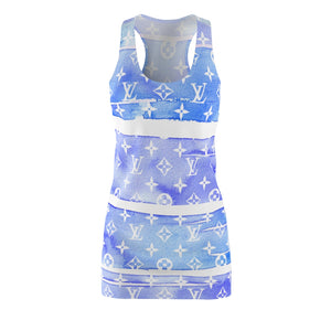 Inspired Blue Watercolor Dress