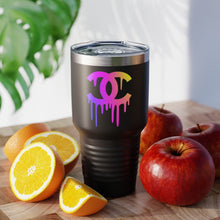 Load image into Gallery viewer, Multi-Colored Print CC Drip Logo, 30oz Tumbler

