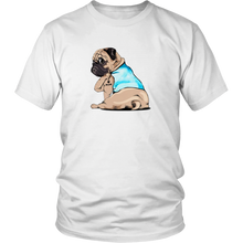 Load image into Gallery viewer, Pug I Love Mom Tattoo Dog Unisex Tee
