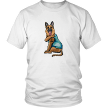Load image into Gallery viewer, German Shepherd I Love Mom Tattoo Unisex Tee
