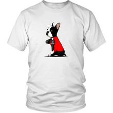 Load image into Gallery viewer, Boston Terrier I Love Mom Tattoo Dog Unisex Tee
