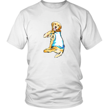 Load image into Gallery viewer, Golden Retriever I Love Mom Tattoo Dog Unisex Tee

