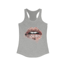 Load image into Gallery viewer, LV Logo Dripping Lips-Gold, Racerback Tank
