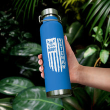 Load image into Gallery viewer, Navy Veteran, 22oz Vacuum Insulated Bottle
