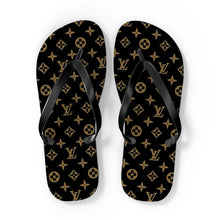 Load image into Gallery viewer, Brown LV Flip Flops
