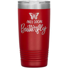 Load image into Gallery viewer, Anti-Social Butterfly, 20oz Tumbler
