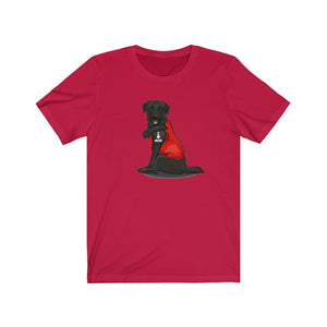 Black Lab I Love Mom Tattoo Dog Unisex Tee