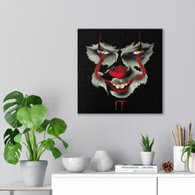 Load image into Gallery viewer, Creepy Clown Face, Canvas Wrap
