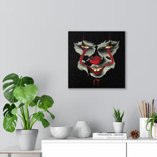 Load image into Gallery viewer, Creepy Clown Face, Canvas Wrap
