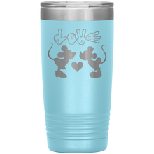 Load image into Gallery viewer, Mickey and Minnie Love, 20oz Tumbler
