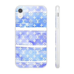 Inspired Blue Watercolor Flexi Phone Case