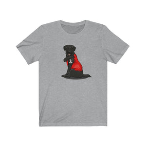 Black Lab I Love Mom Tattoo Dog Unisex Tee