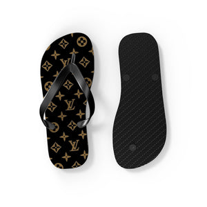 Brown LV Flip Flops