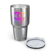Load image into Gallery viewer, Multi-Colored Print CC Drip Logo, 30oz Tumbler
