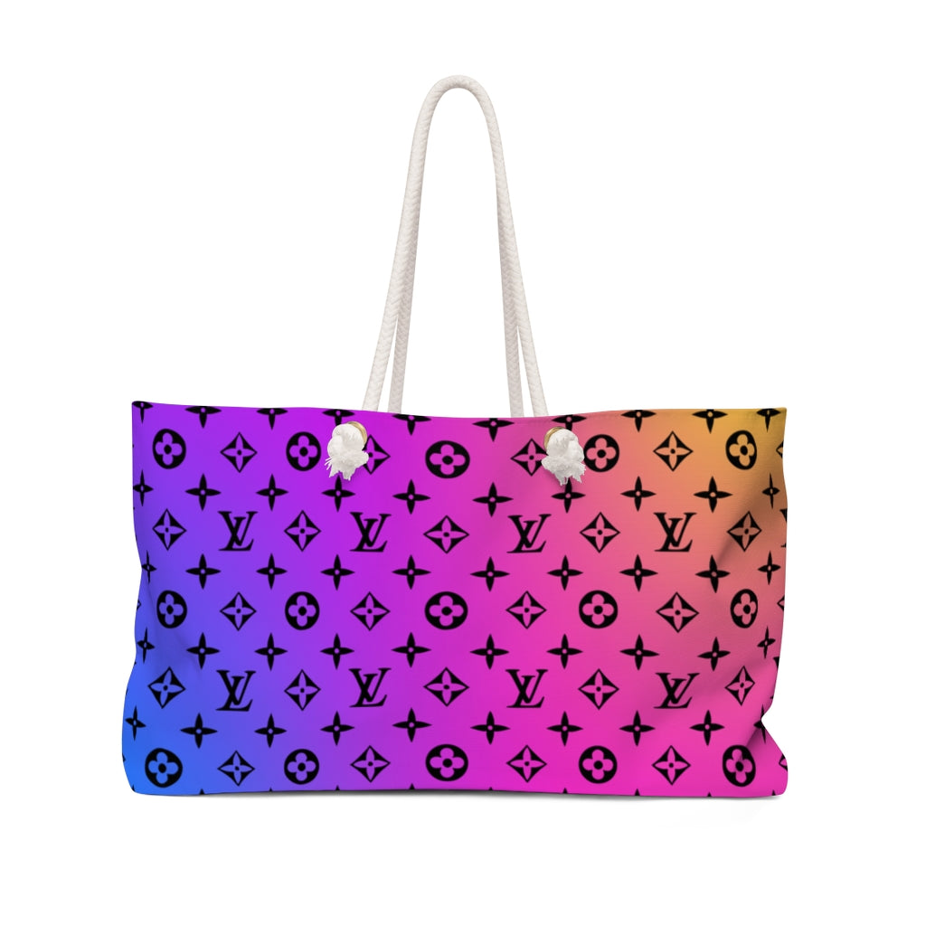 Inspired Gradient Trendy Oversized Weekender or Beach Tote