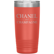 Load image into Gallery viewer, Chanel and Champagne, 20oz Tumbler
