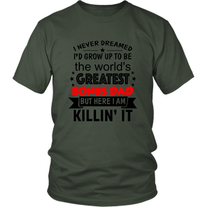 Greatest Bonus Dad, Unisex Tee