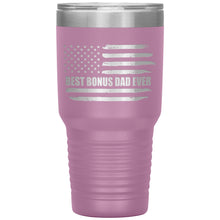 Load image into Gallery viewer, Best Bonus Dad Ever, Distressed Flag, 30oz Tumbler
