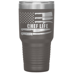 Chef Life Flag, 30oz Tumbler