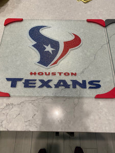 Houston Texans Glass Cutting Boards