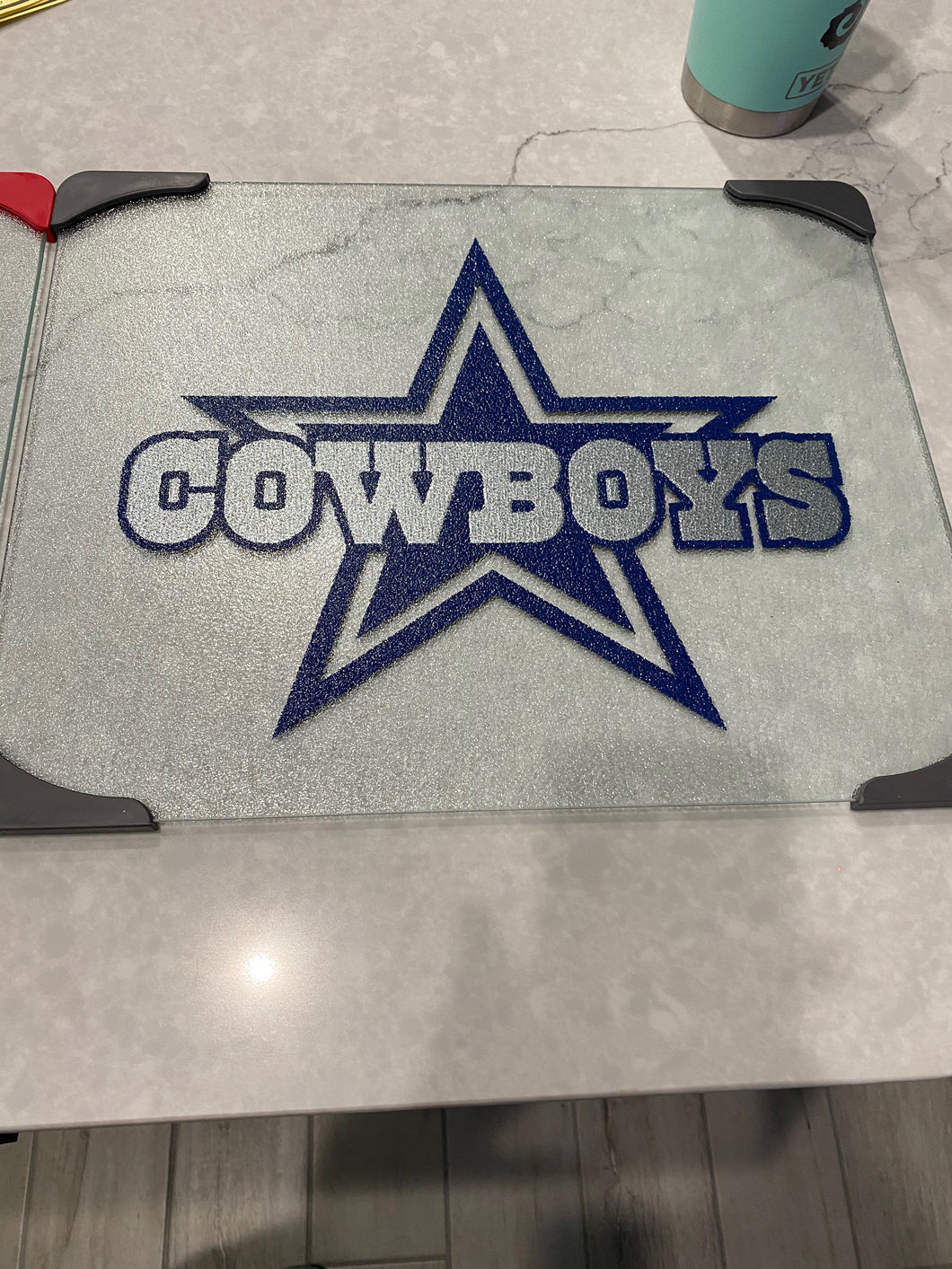 Dallas Cowboys Glass Cutting Boards