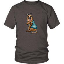 Load image into Gallery viewer, German Shepherd I Love Mom Tattoo Unisex Tee
