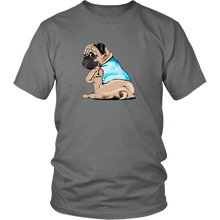 Load image into Gallery viewer, Pug I Love Mom Tattoo Dog Unisex Tee
