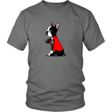 Load image into Gallery viewer, Boston Terrier I Love Mom Tattoo Dog Unisex Tee
