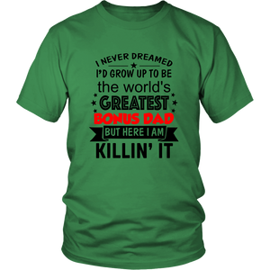 Greatest Bonus Dad, Unisex Tee