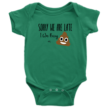 Load image into Gallery viewer, Sorry We are Late, Onesie
