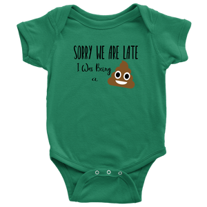 Sorry We are Late, Onesie