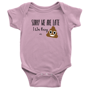 Sorry We are Late, Onesie
