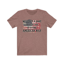 Load image into Gallery viewer, We&#39;ll Put a Boot in Your Ass, It&#39;s the American Way, Unisex Tee
