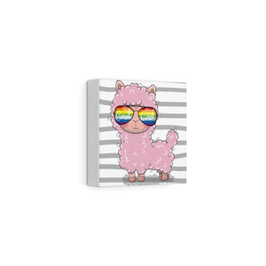 Cool Llama, Canvas Wrap