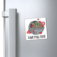 Load image into Gallery viewer, Love You I Do, Little Green Baby Magnet

