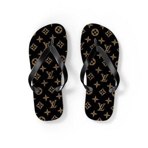 Brown LV Flip Flops