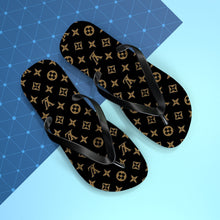 Load image into Gallery viewer, Brown LV Flip Flops
