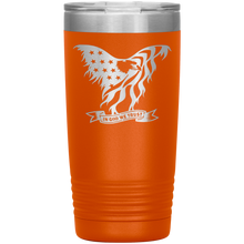Load image into Gallery viewer, In God We Trust, American Eagle and Flag, 20oz Tumbler
