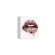 Load image into Gallery viewer, Gold Drip Lip Designer, Canvas Wrap
