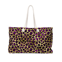 Load image into Gallery viewer, Pink Cheetah Trendy Oversized Weekender or Beach Tote
