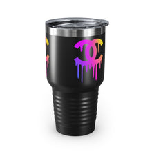 Load image into Gallery viewer, Multi-Colored Print CC Drip Logo, 30oz Tumbler
