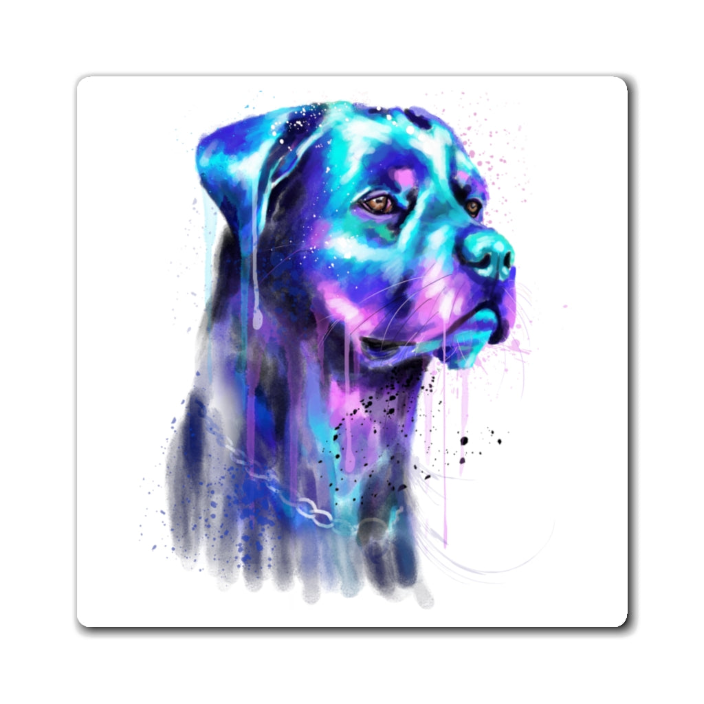 Rottweiler Watercolor Magnet