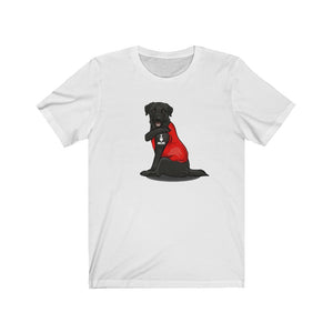 Black Lab I Love Mom Tattoo Dog Unisex Tee