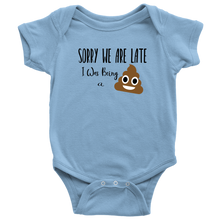 Load image into Gallery viewer, Sorry We are Late, Onesie

