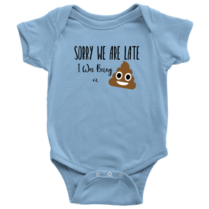 Sorry We are Late, Onesie