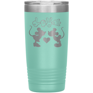 Mickey and Minnie Love, 20oz Tumbler