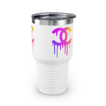 Load image into Gallery viewer, Multi-Colored Print CC Drip Logo, 30oz Tumbler
