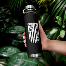Load image into Gallery viewer, Navy Veteran, 22oz Vacuum Insulated Bottle
