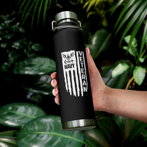 Navy Veteran, 22oz Vacuum Insulated Bottle